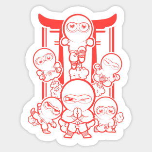 Farting Ninjas Sticker